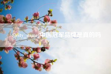 射阳中国冠军品牌是真的吗