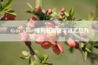 射阳排列五图谜字谜汇总九