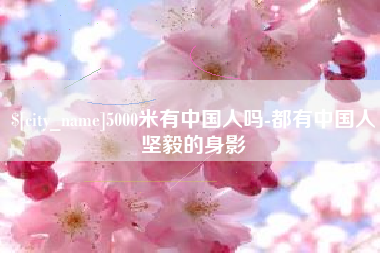 射阳5000米有中国人吗-都有中国人坚毅的身影