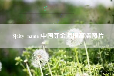 射阳中国夺金海报高清图片