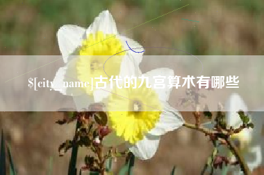 射阳古代的九宫算术有哪些