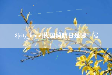 射阳我国消防日是哪一号