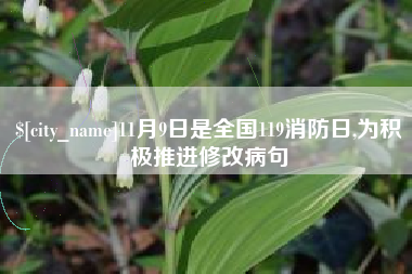 射阳11月9日是全国119消防日,为积极推进修改病句