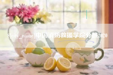 射阳中国消防救援学院分数2020
