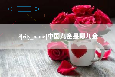射阳中国九金是哪九金