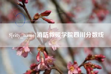 射阳消防救援学院四川分数线