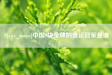 射阳中国9块金牌的奥运冠军是谁