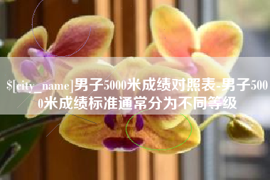 射阳男子5000米成绩对照表-男子5000米成绩标准通常分为不同等级