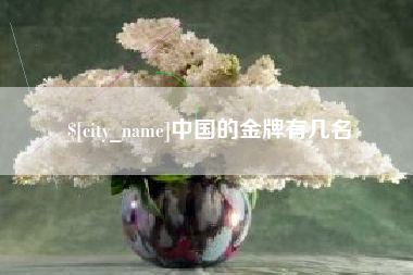 射阳中国的金牌有几名