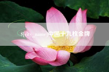 射阳中国十九枚金牌