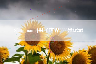 射阳男子世界5000米记录