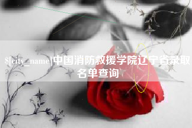 射阳中国消防救援学院辽宁省录取名单查询