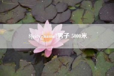 射阳男子 5000米