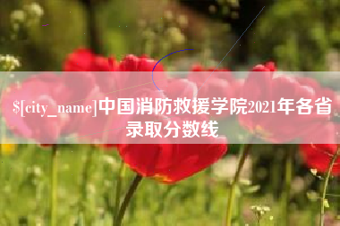 射阳中国消防救援学院2021年各省录取分数线