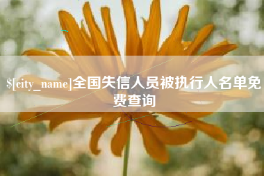射阳全国失信人员被执行人名单免费查询
