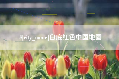 射阳白底红色中国地图