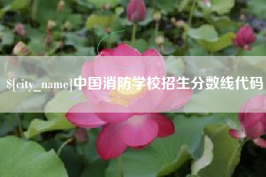 射阳中国消防学校招生分数线代码