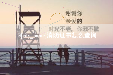 射阳消防证书怎么查询