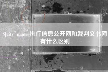 射阳执行信息公开网和裁判文书网有什么区别