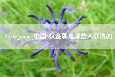 射阳中国6枚金牌是哪些人获得的