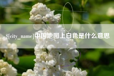 射阳中国地图上白色是什么意思