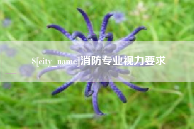 射阳消防专业视力要求