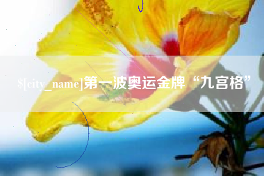 射阳第一波奥运金牌“九宫格”