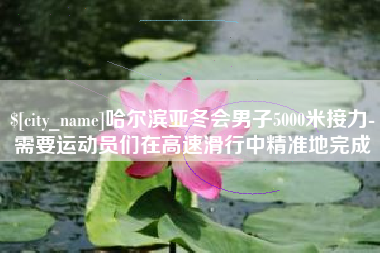 射阳哈尔滨亚冬会男子5000米接力-需要运动员们在高速滑行中精准地完成