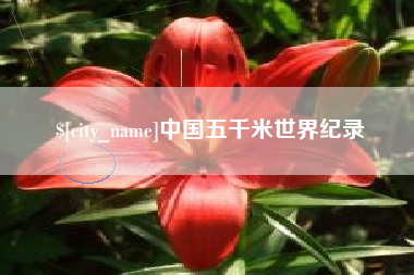 射阳中国五千米世界纪录