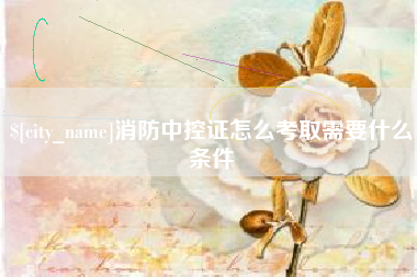 射阳消防中控证怎么考取需要什么条件