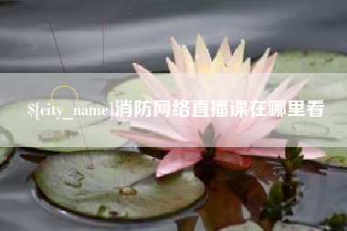 射阳消防网络直播课在哪里看