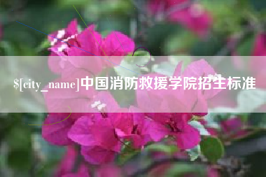 射阳中国消防救援学院招生标准