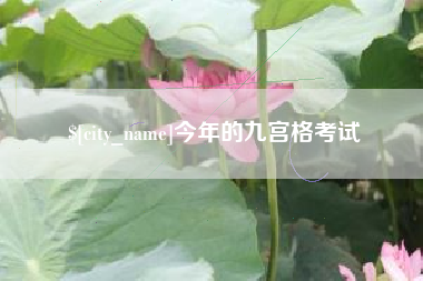 射阳今年的九宫格考试