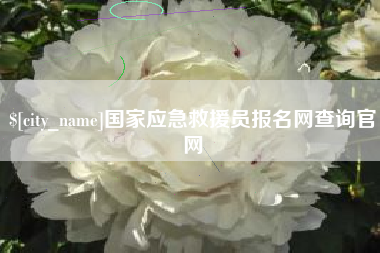 射阳国家应急救援员报名网查询官网