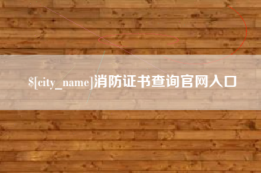 射阳消防证书查询官网入口