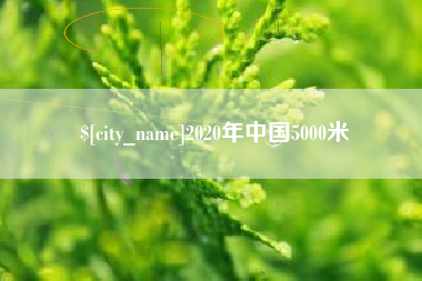 射阳2020年中国5000米